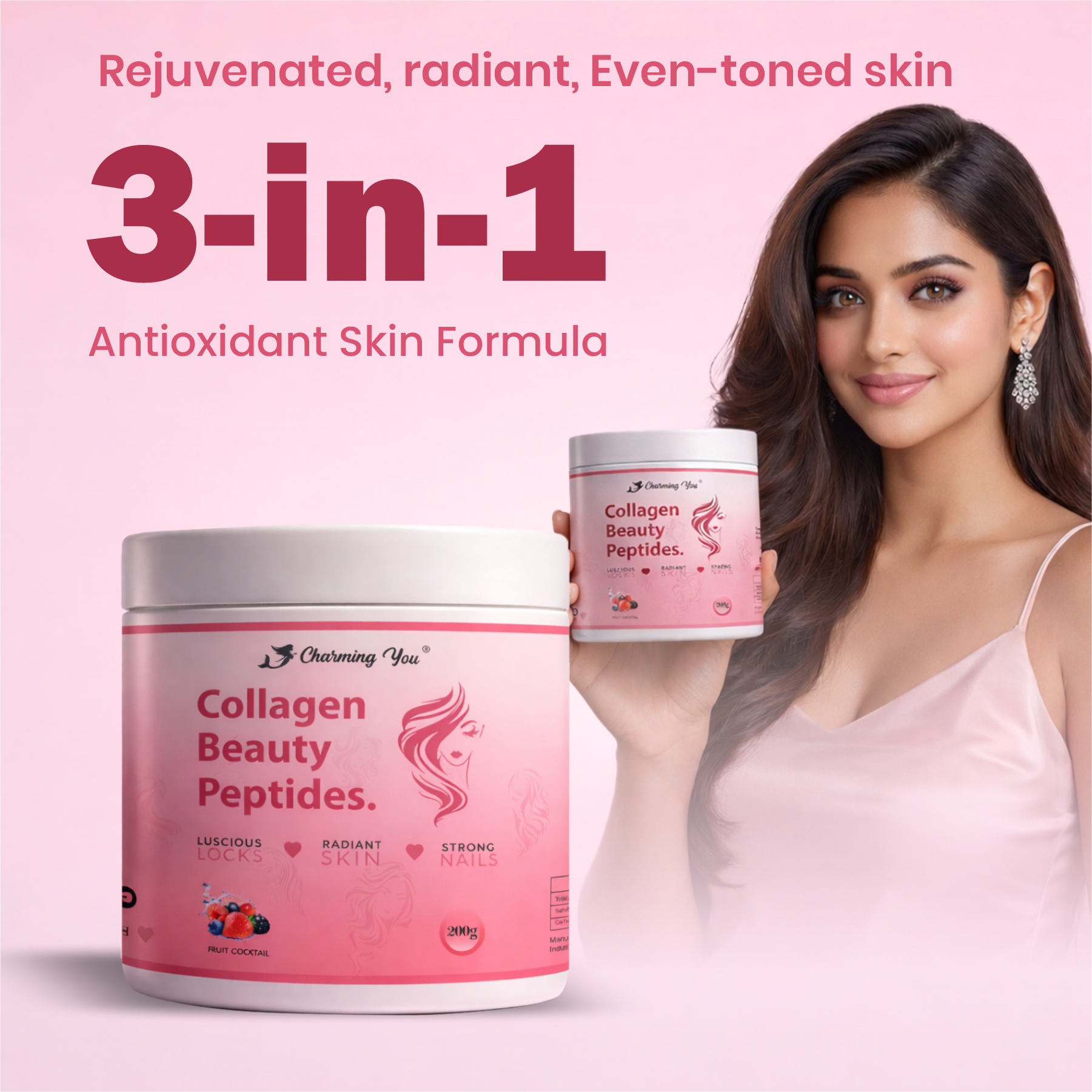 Charming You Collagen Beauty Fruits Flavor jar