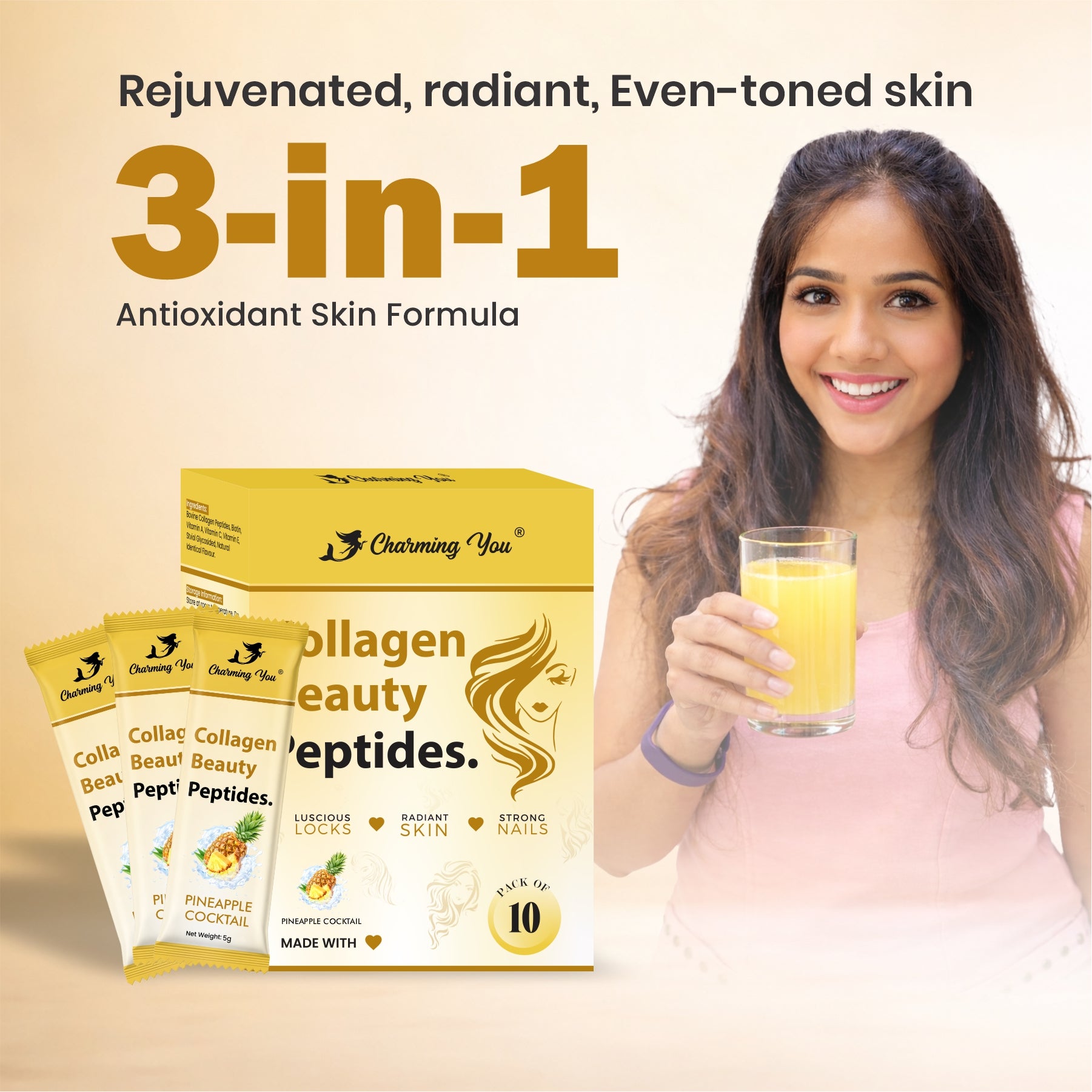 Charming You Collagen Beauty Pineapple Flavor